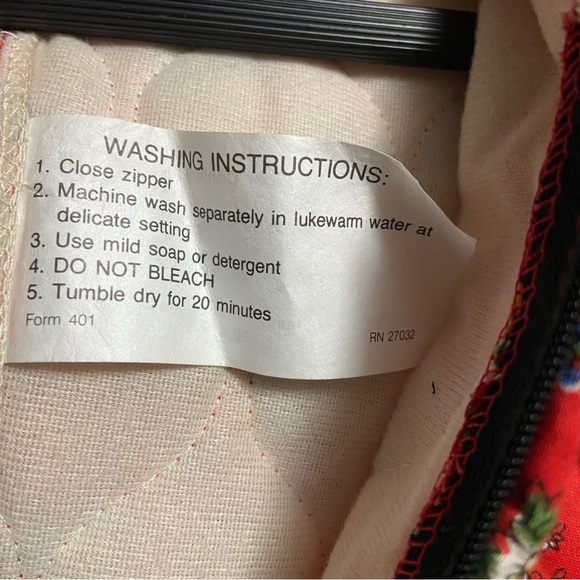 Vintage Snug Suit Snug Sack By Heritage Quilts 70s Hippie PJ Rare Dead Stock Red - Picture 8 of 16